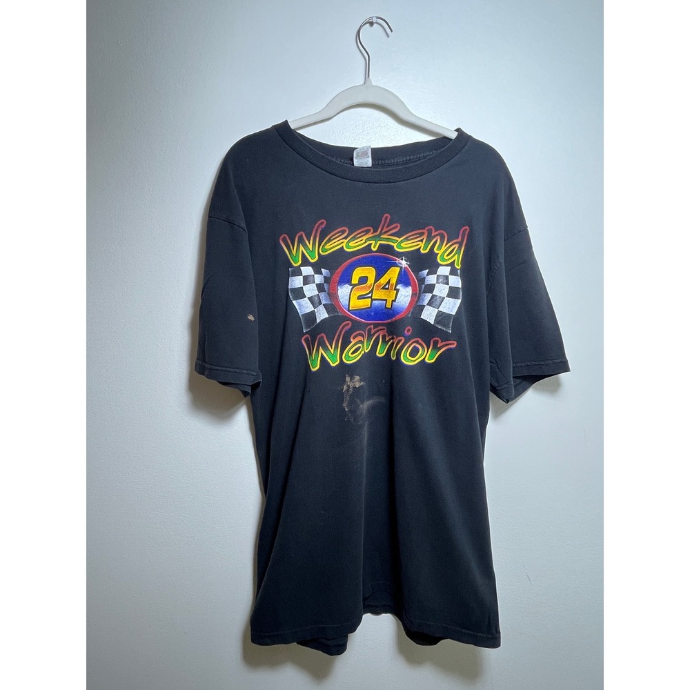 Vintage Jeff Gordon‎ Weekend Warrior T-Shirt Mens 24 Racing Nascar Black